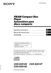 Sony CDX-S2010X Manual De Instrucciones