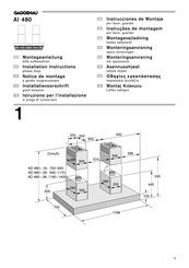 Gaggenau AI 480 Instrucciones De Montaje