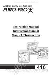 EURO-PRO 416 Instruccion Manual