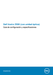 Dell Vostro 3590 Guía De Configuración Y Especificaciones