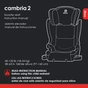 Diono cambria 2 Manual De Instrucciones