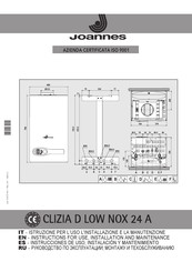 Joannes CLIZIA D LOW NOX 24 A Instrucciones De Uso, Instalación Y Mantenimiento