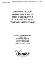 Bimar FD-40M Folleto De Instrucciones