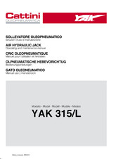 Cattini Oleopneumatica YAK 315/L Manual De Uso Y Manutención