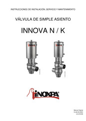 iNOXPA INNOVA N Instrucciones De Instalación, Servicio Y Mantenimiento