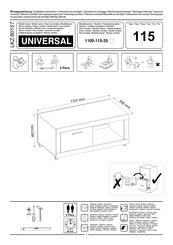 trendteam UNIVERSAL 1100-115-35 Instrucciones De Montaje