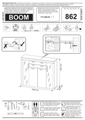 trendteam BOOM 1111-862-45 Instrucciones De Montaje