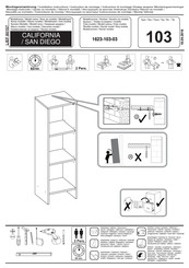 trendteam CALIFORNIA 103 Instrucciones De Montaje