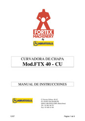 ABRATOOLS FORTEX MACHINERY FTX 40-CU Manual De Instrucciones