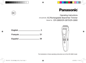 Panasonic ER‑GB80 Instrucciones De Funcionamiento