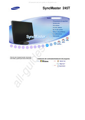 Samsung Syncmaster 245T Manual Del Usuario