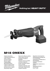Milwaukee M18 ONESX-0 Manual Original