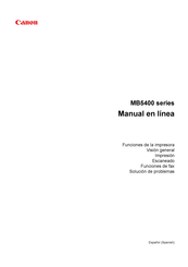 Canon MB5400 Serie Manual En Linea