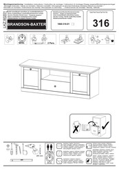 trendteam BRANDSON-BAXTER 1860-316-01 Instrucciones De Montaje