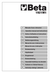 Beta 1921M1 Manual De Uso E Instrucciones