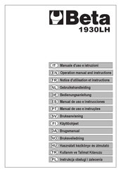 Beta 1930LH Manual De Uso E Instrucciones