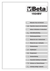 Beta 1934BV Manual De Uso E Instrucciones