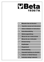 Beta 1936/7A Manual De Uso E Instrucciones