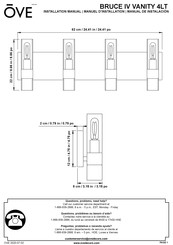 OVE IVY IV VANITY 4LT Manual De Instalación