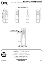 OVE IVY IV VANITY 4LT Manual De Instalación