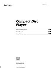 Sony CDP-CX230 Manual De Instrucciones