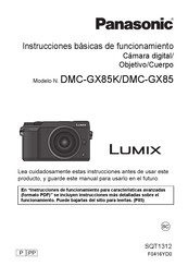 Panasonic Lumix DMC-GX85K Instrucciones Básicas De Funcionamiento