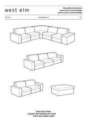 West Elm ENZO SECTIONAL Instrucciones De Ensamblaje