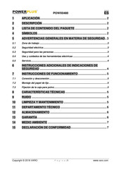 Powerplus POWX0480 Instrucciones De Funcionamiento