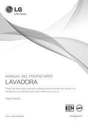 LG WDD17436RD Manual Del Propietário