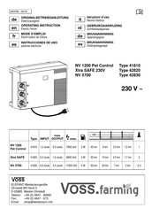 VOSS.farming Xtra SAFE 230V Instrucciones De Uso