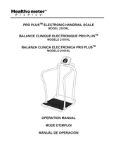 Health O Meter PRO PLUS 2101KL Manual De Operación