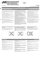 JVC KD-R720 Manual De Instrucciones