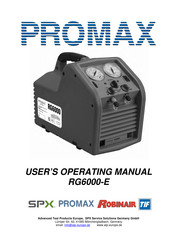 Promax RG6000-E Manual De Instrucciones