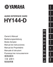 Yamaha HY144-D Manual De Instrucciones