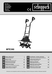 Scheppach MTE380 Traducción De Las Instrucciones Originales De Funcionamiento