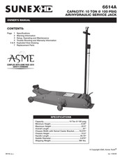 Sunex HD 6614A Manual Del Usuario