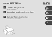 Epson Stylus SX210 Serie Manual De Funcionamiento Básico