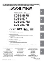 Alpine CDE-9827RR Manual De Instrucciones