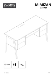 MAISONS DU MONDE MIMIZAN 333984 Manual De Instrucciones