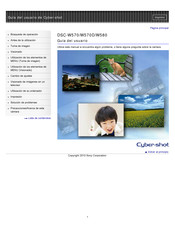 Sony Cyber-shot DSC-W580 Guia Del Usuario