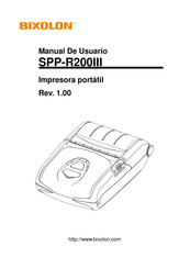 Bixolon SPP-R200III Manual De Usuario