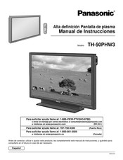 Panasonic TH-50PHW3 Manual De Instrucciones