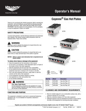 Vollrath Cayenne HPA1004 Manual Del Operador