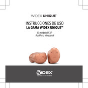 Widex UNIQUE U-XP Instrucciones De Uso