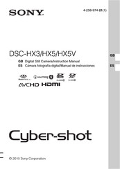 Sony Cyber-shot DSC-HX3 Manual De Instrucciones