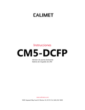 Calimet CM5-DCFP Instrucciones