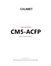 Calimet CM5-ACFP Instrucciones