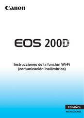 Canon EOS 200D Manual De Instrucciones