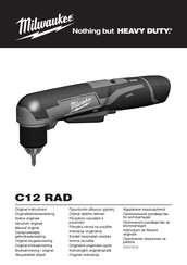 Milwaukee C12 RAD Instrucciones De Uso Y Mantenimiento