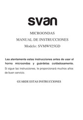 Svan SVMW925GD Manual De Instrucciones